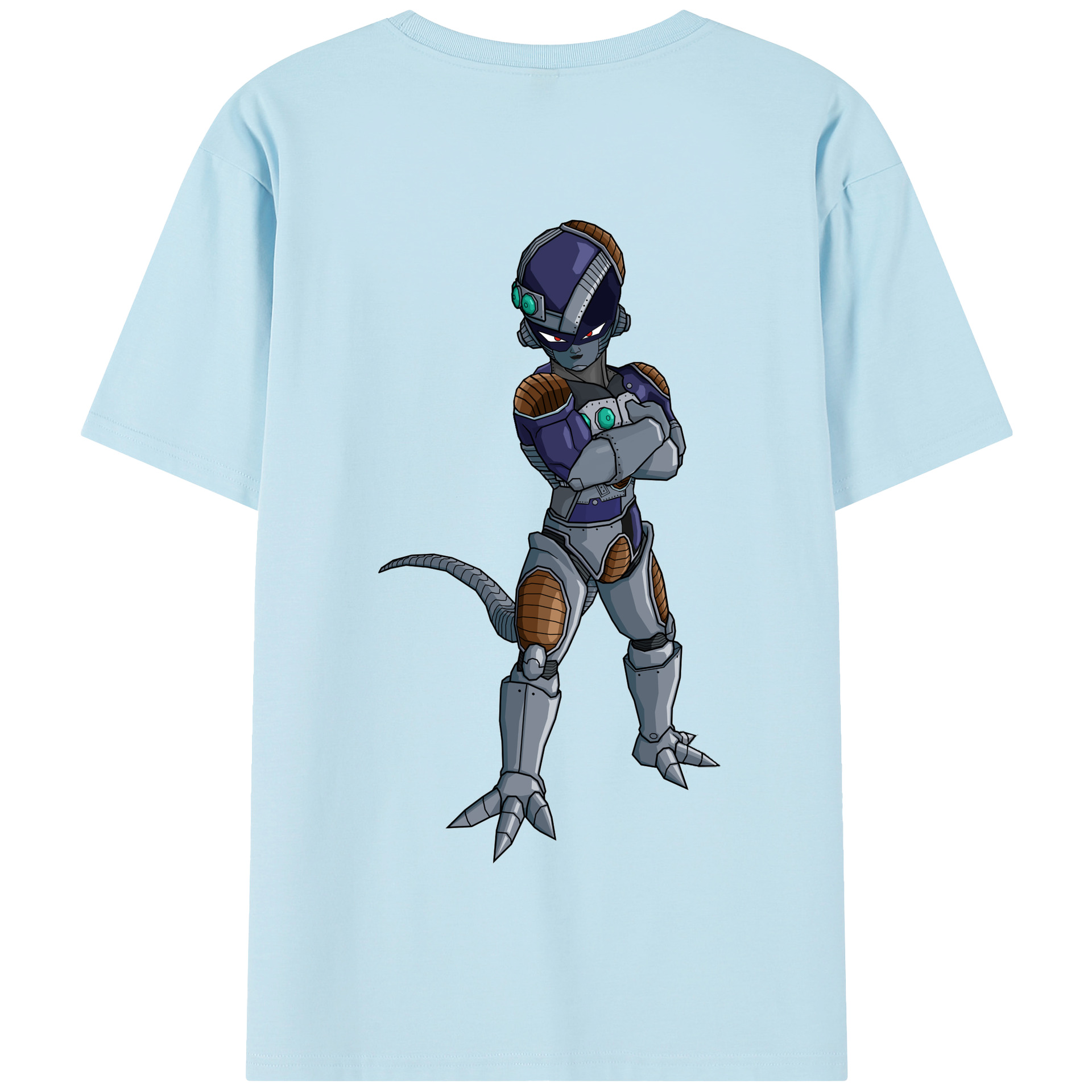 （画像用） ドラゴンボール フリーザ DRAGON BALL Frieza 綿100％半袖Tシャツ（背面プリント）